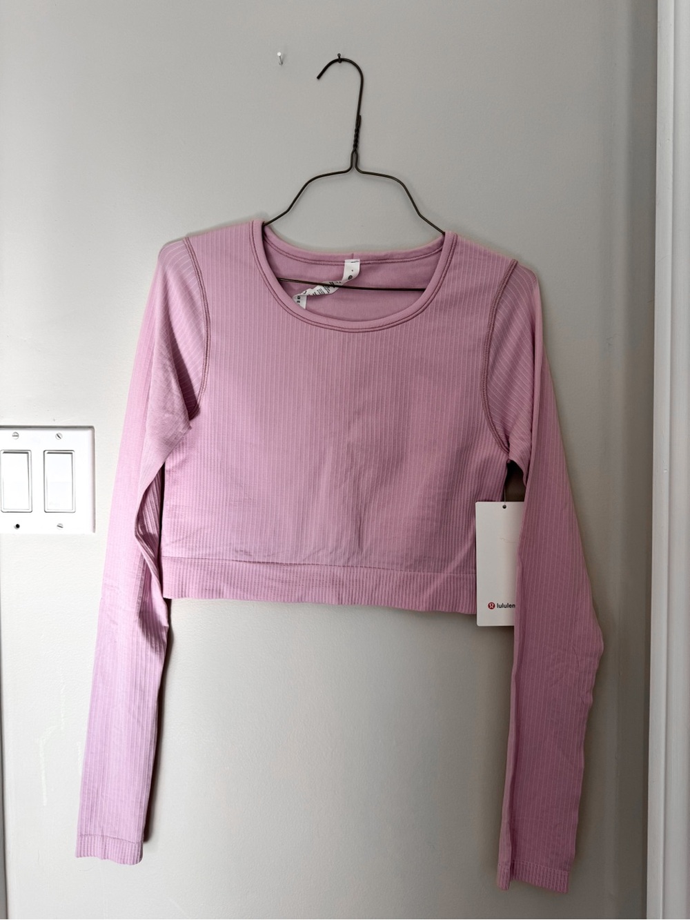 Lululemon Ebb to Street Long Sleeve - Pink Peony